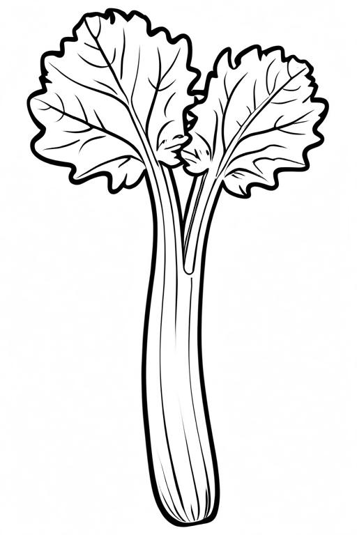 Celery Coloring Page 65 for Kids