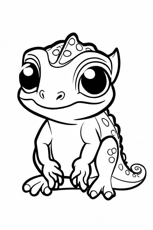 Chameleon Coloring Page 16 for Kids