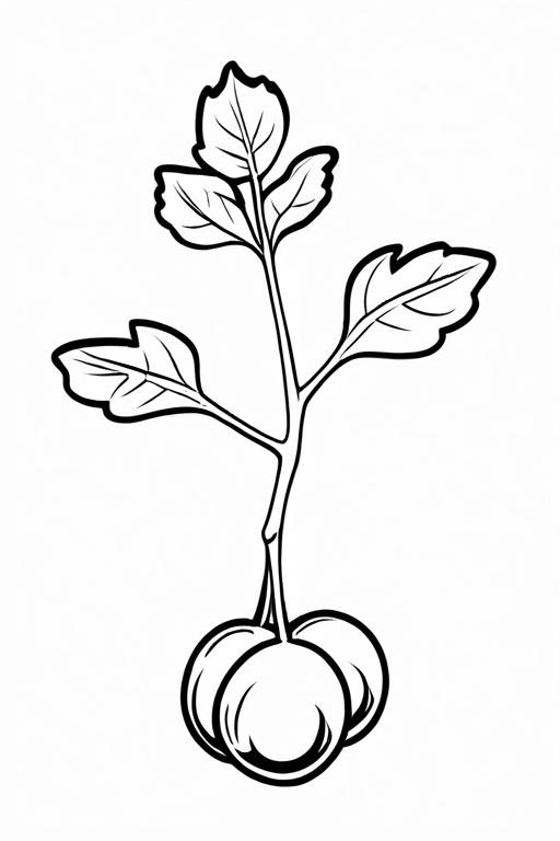 Chickpeas Coloring Page 2 for Kids