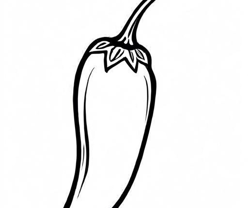 Chili Coloring Page 1 for Kids