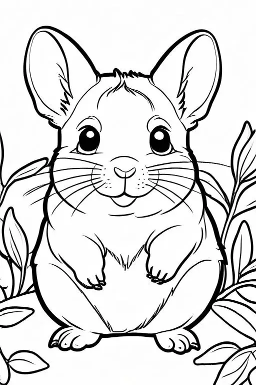 Chinchillas Coloring Page 11 for Kids