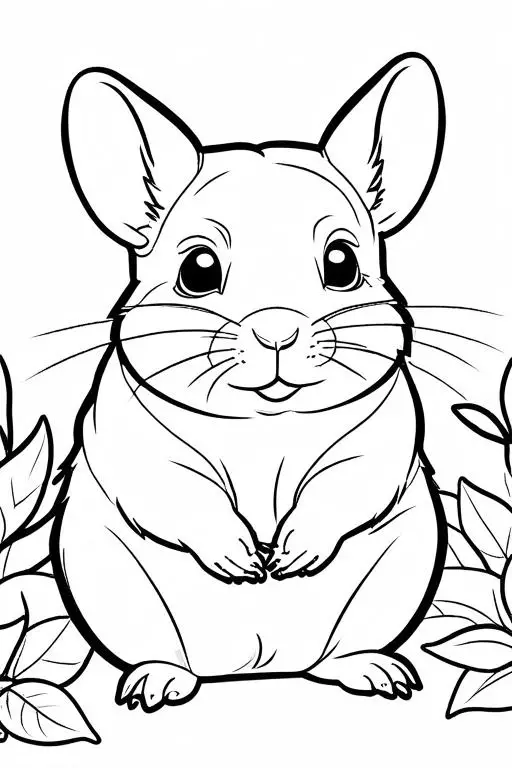 Chinchillas Coloring Page 15 for Kids