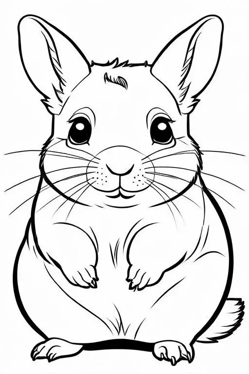 Chinchillas Coloring Page 18 for Kids