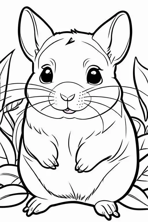 Chinchillas Coloring Page 19 for Kids