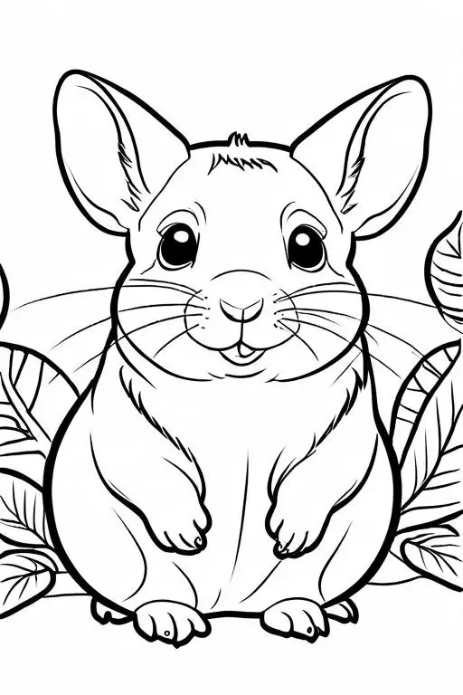 Chinchillas Coloring Page 20 for Kids