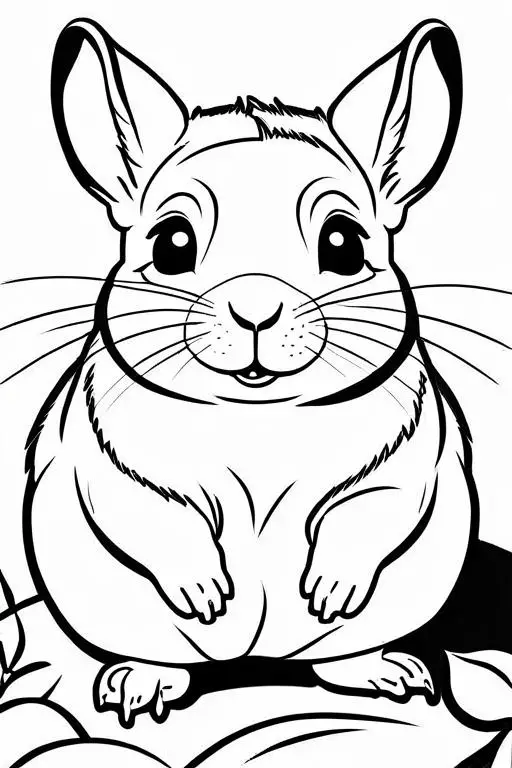 Chinchillas Coloring Page 21 for Kids