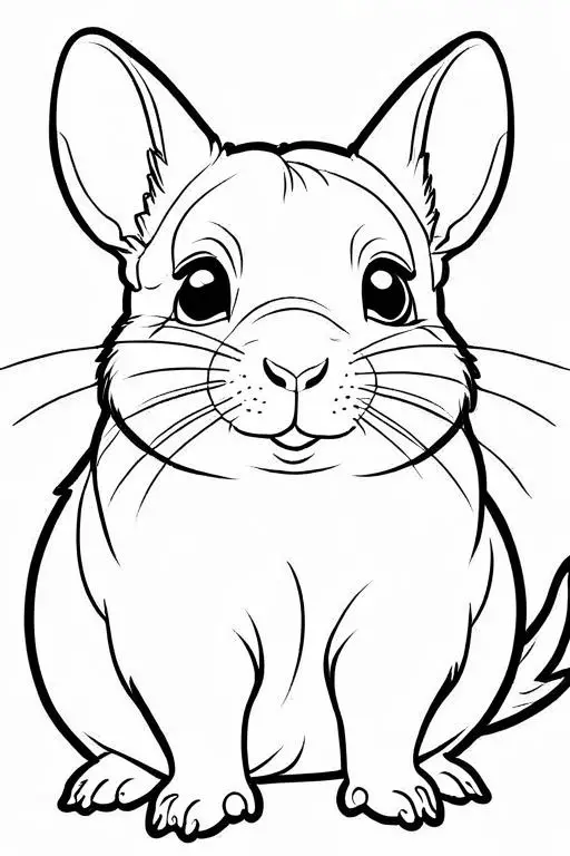 Chinchillas Coloring Page 22 for Kids