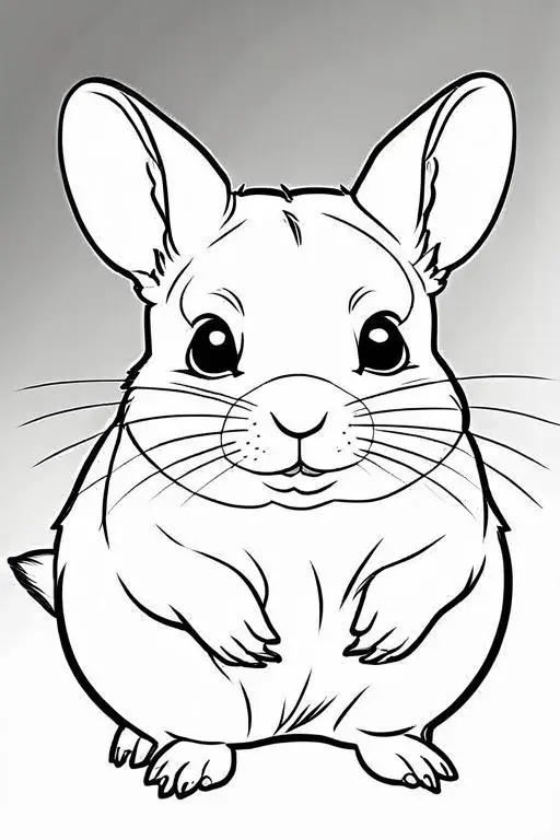 Chinchillas Coloring Page 23 for Kids