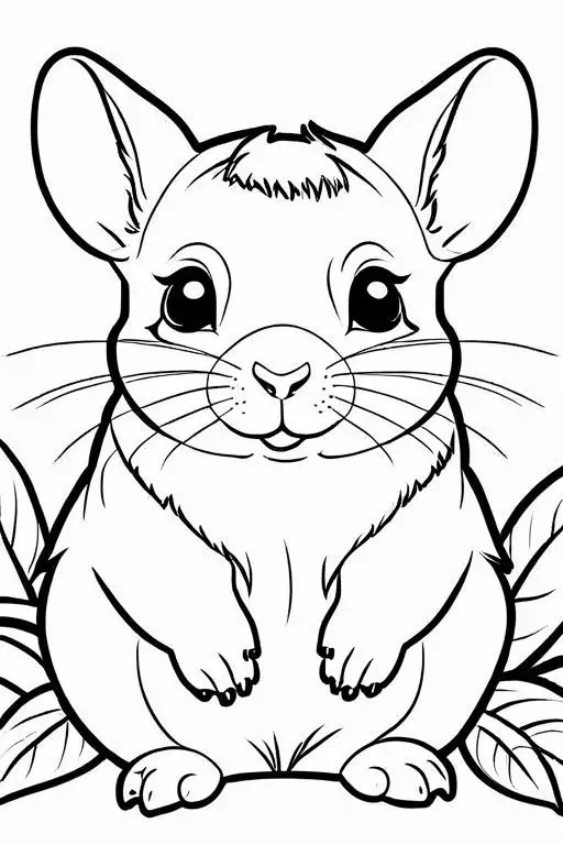 Chinchillas Coloring Page 25 for Kids