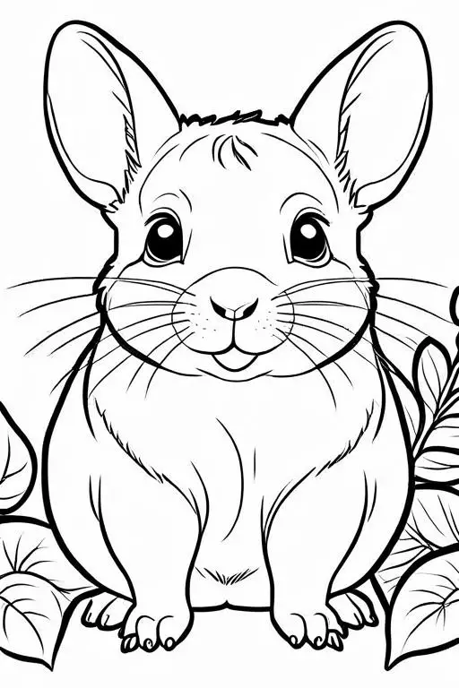 Chinchillas Coloring Page 26 for Kids