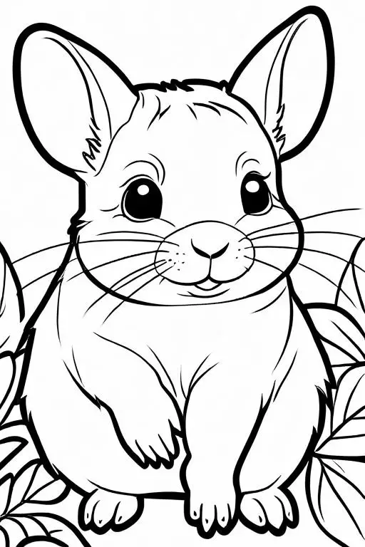 Chinchillas Coloring Page 27 for Kids