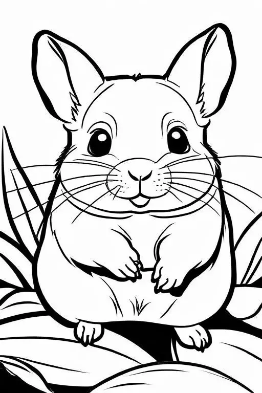 Chinchillas Coloring Page 28 for Kids