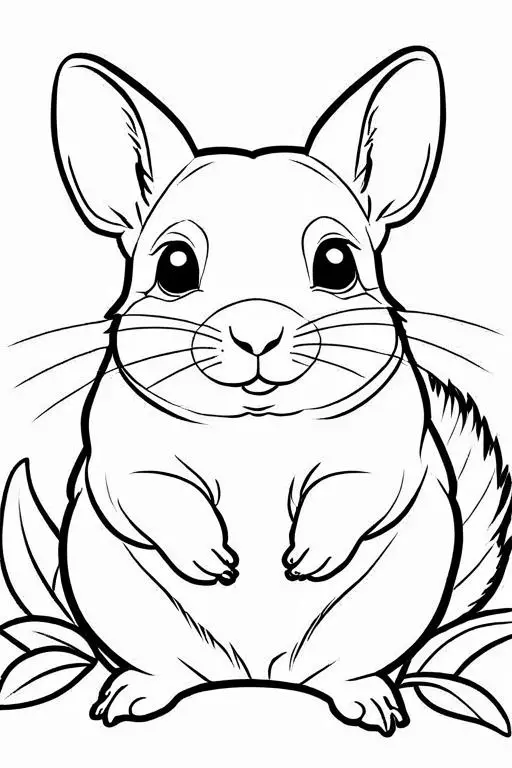 Chinchillas Coloring Page 29 for Kids