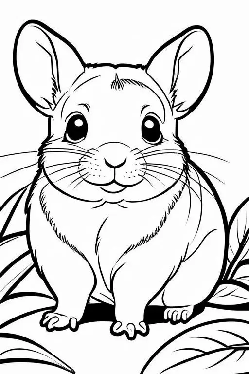 Chinchillas Coloring Page 30 for Kids