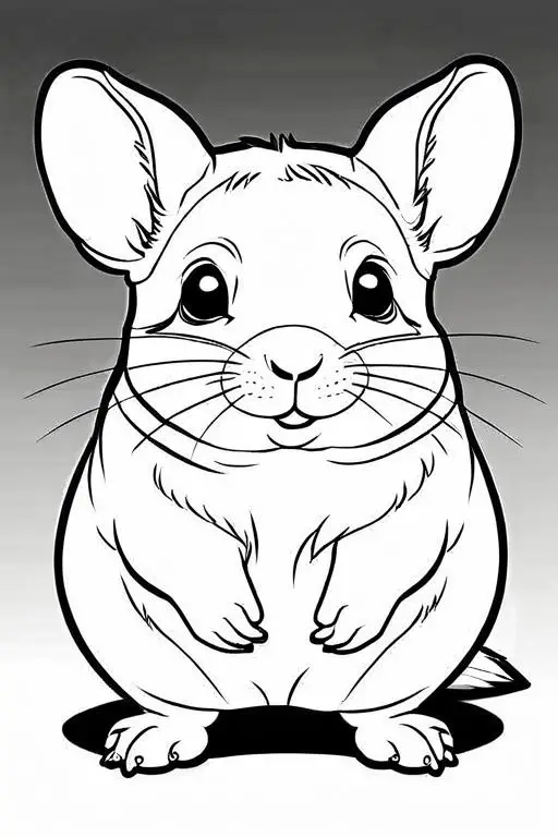 Chinchillas Coloring Page 31 for Kids