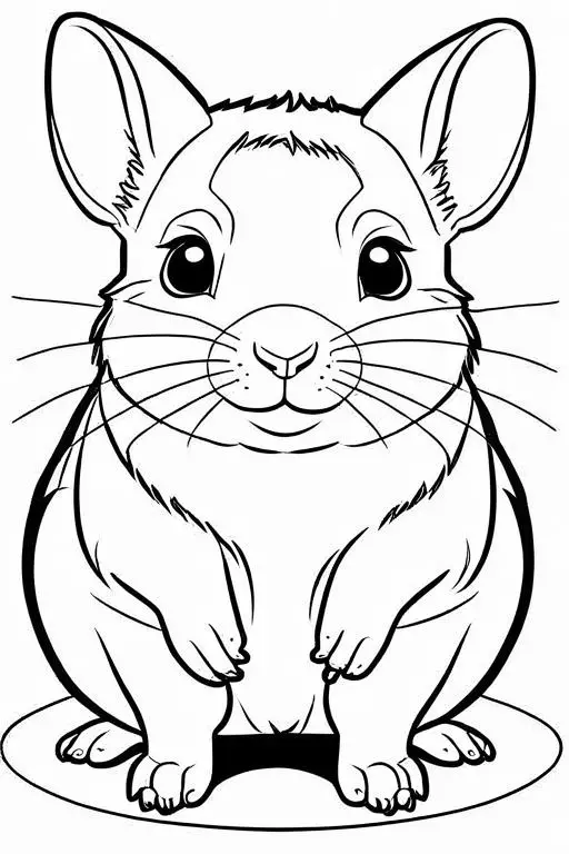 Chinchillas Coloring Page 33 for Kids