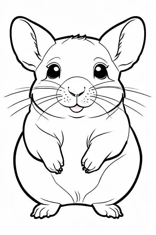 Chinchillas Coloring Page 34 for Kids