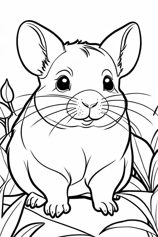 Chinchillas Coloring Page 35 for Kids