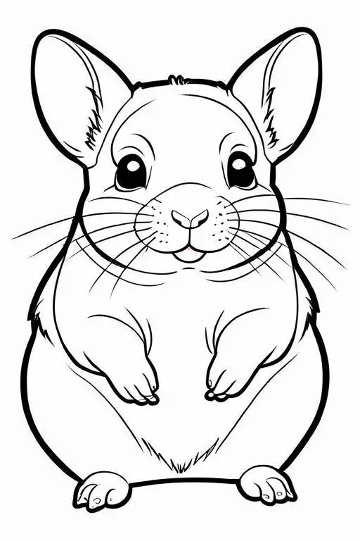 Chinchillas Coloring Page 38 for Kids