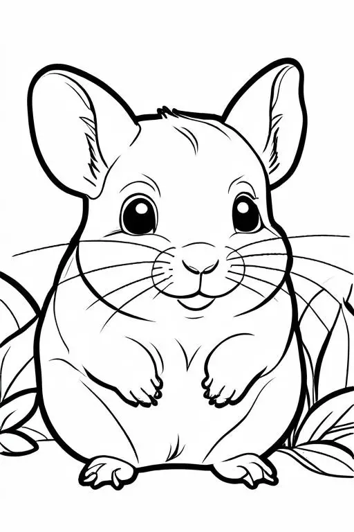 Chinchillas Coloring Page 39 for Kids