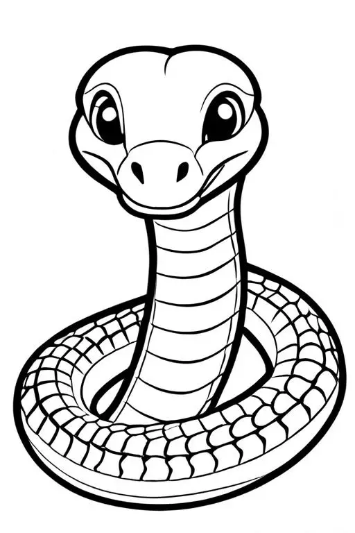 Cobra Coloring Page 10 for Kids