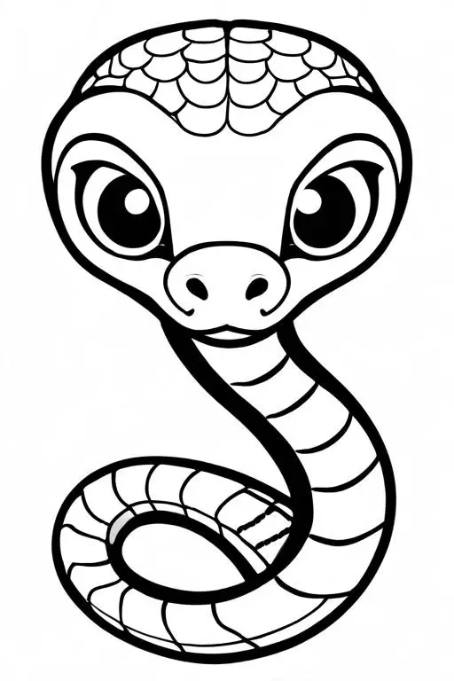 Cobra Coloring Page 11 for Kids