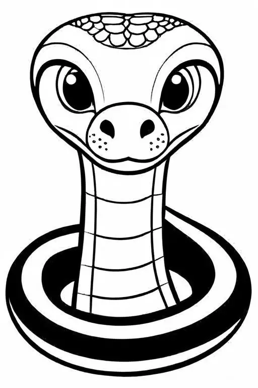 Cobra Coloring Page 13 for Kids