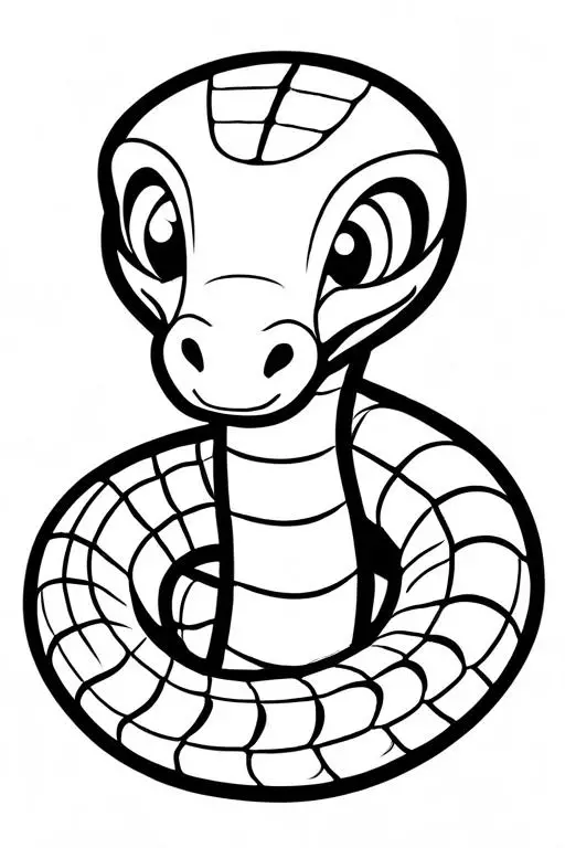 Cobra Coloring Page 14 for Kids