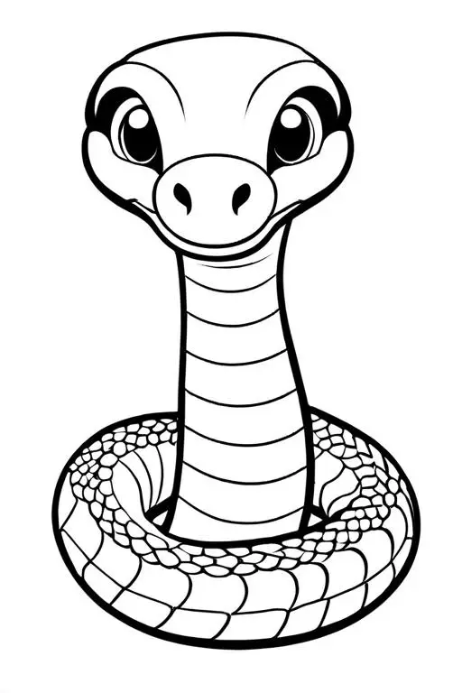 Cobra Coloring Page 15 for Kids