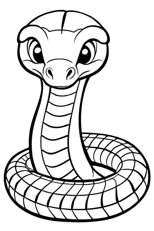 Cobra Coloring Page 16 for Kids