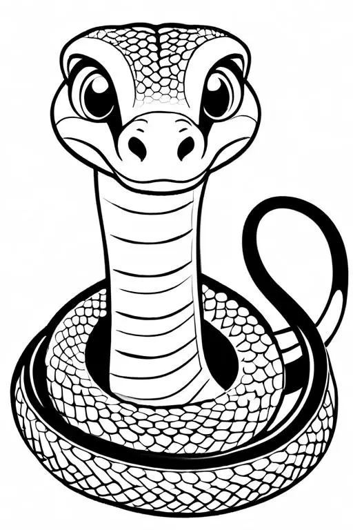 Cobra Coloring Page 17 for Kids