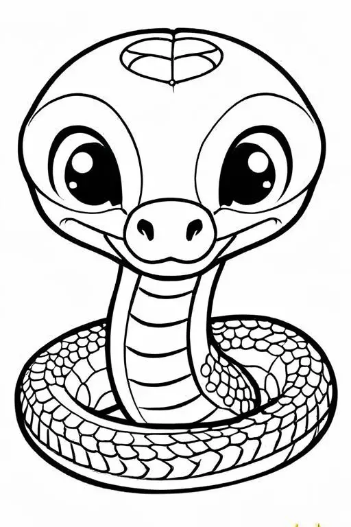 Cobra Coloring Page 20 for Kids