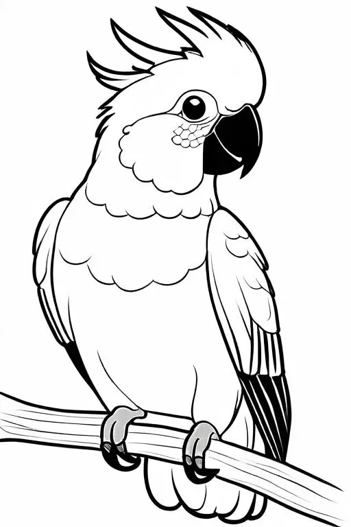 Cockatoo Coloring Page 15 for Kids