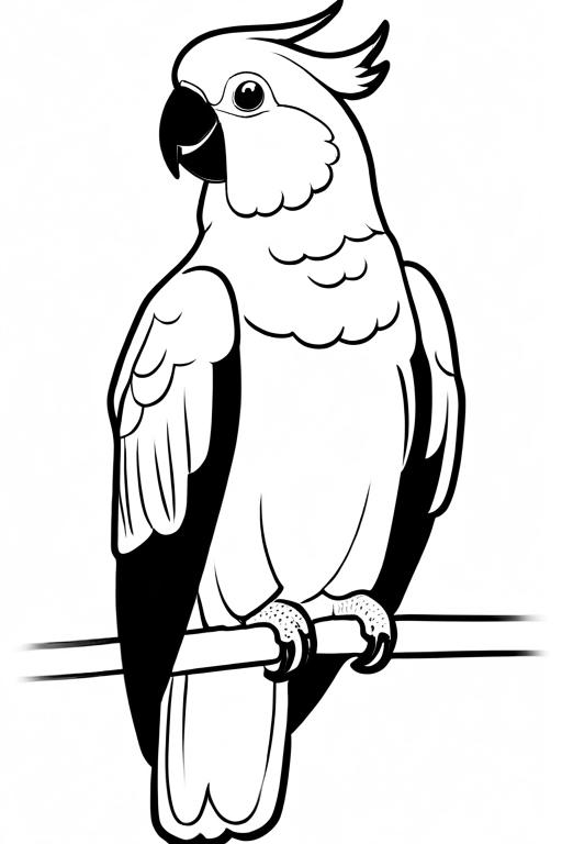 Cockatoo Coloring Page 20 for Kids