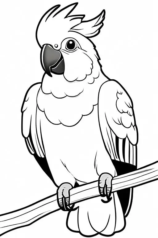 Cockatoo Coloring Page 22 for Kids