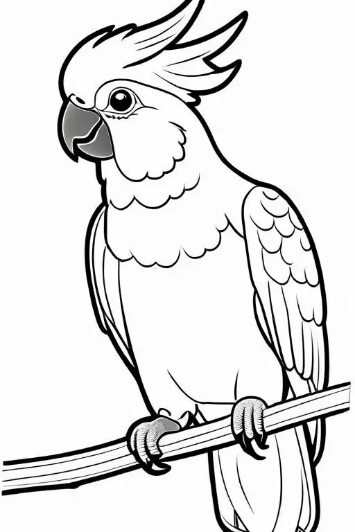 Cockatoo Coloring Page 26 for Kids