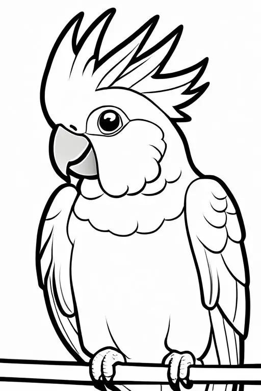 Cockatoo Coloring Page 27 for Kids