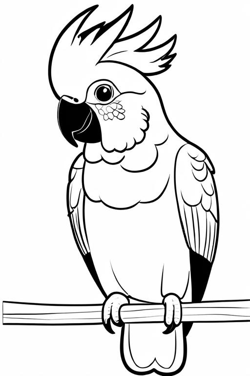 Cockatoo Coloring Page 29 for Kids