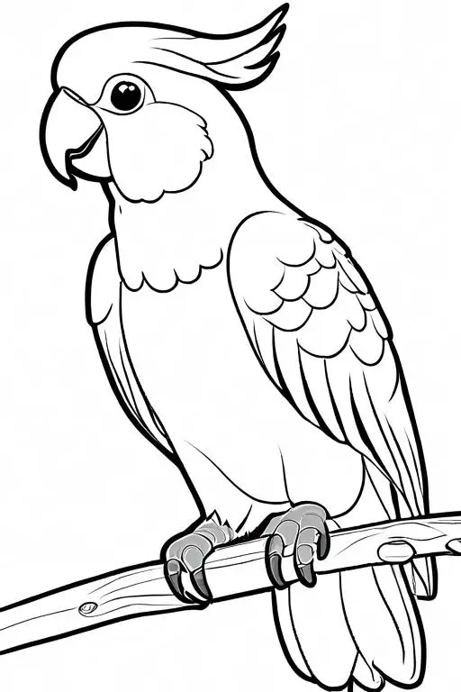 Cockatoo Coloring Page 30 for Kids