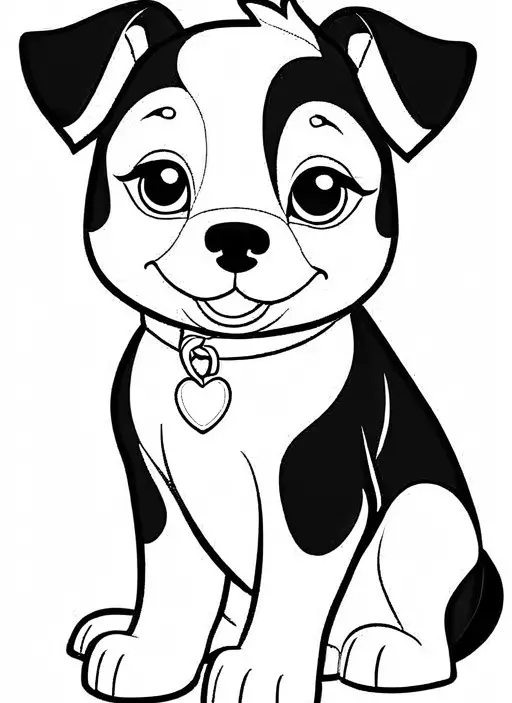 9 Dog Coloring Pages For Kids