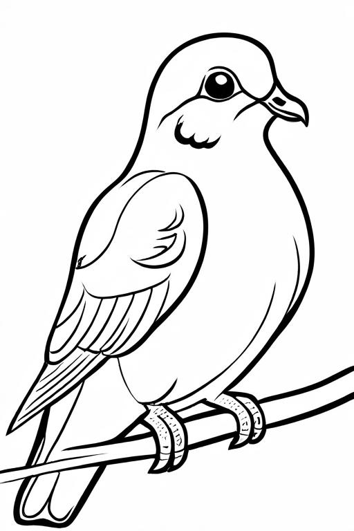 Dove Coloring Page 20 for Kids