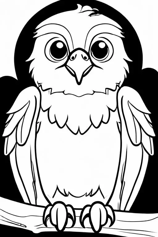 Eagle Coloring Page 10 for Kids