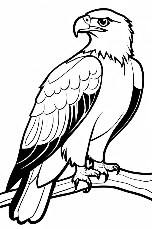 Eagle Coloring Page 12 for Kids