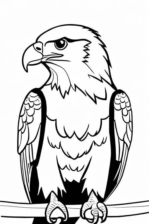 Eagle Coloring Page 13 for Kids