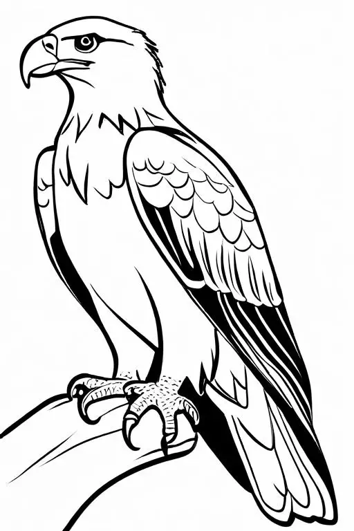 Eagle Coloring Page 17 for Kids