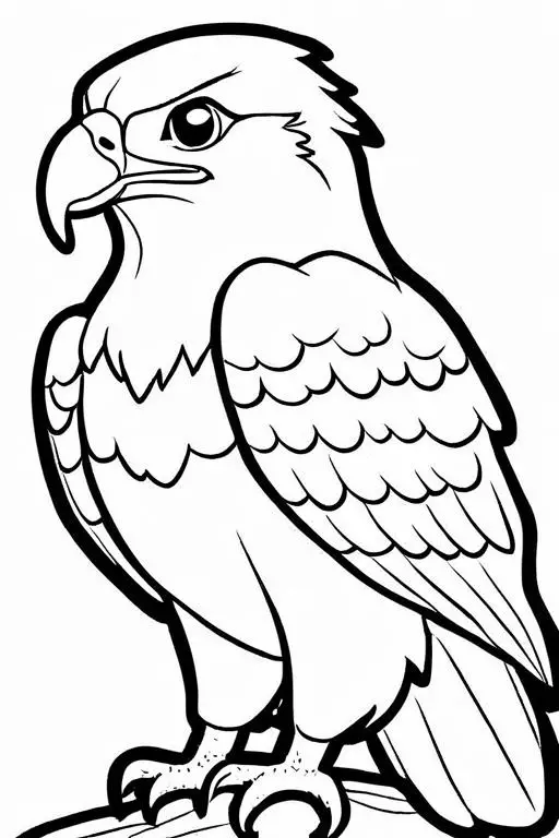 Eagle Coloring Page 2 for Kids