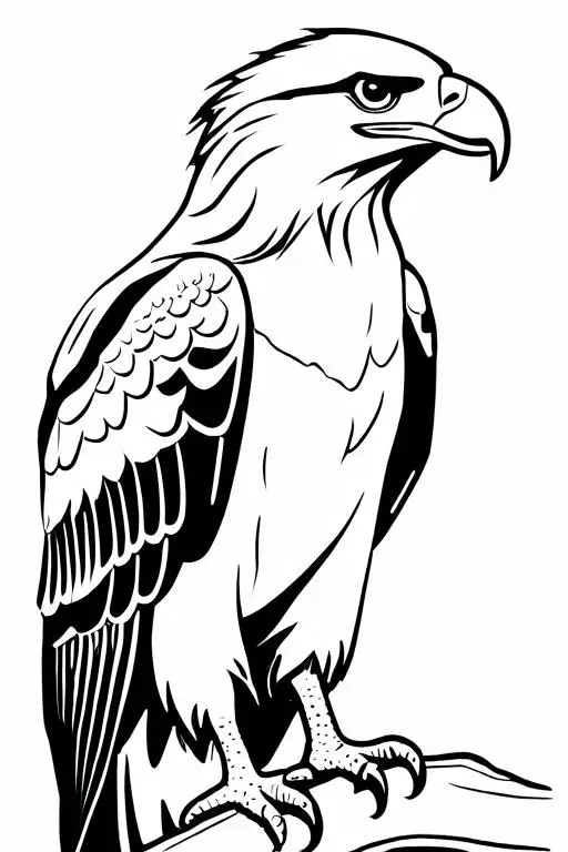 Eagle Coloring Page 20 for Kids