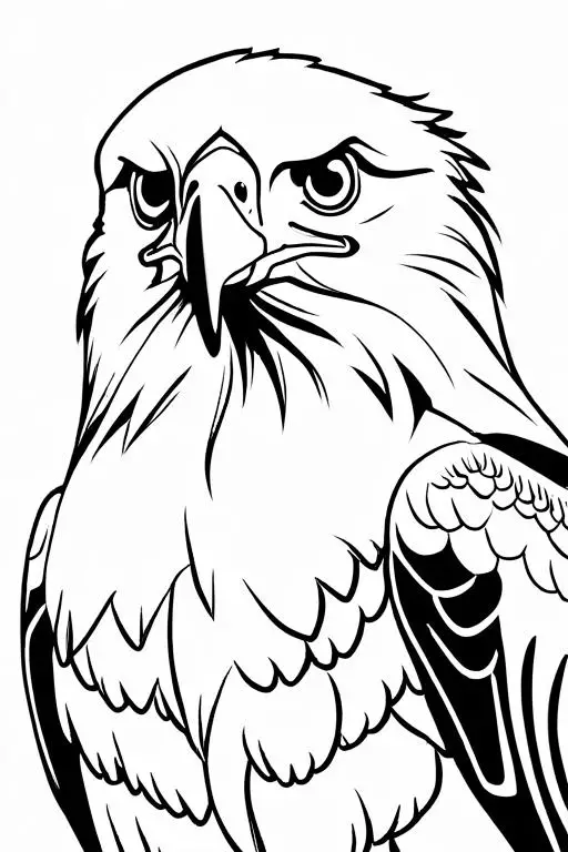 Eagle Coloring Page 23 for Kids