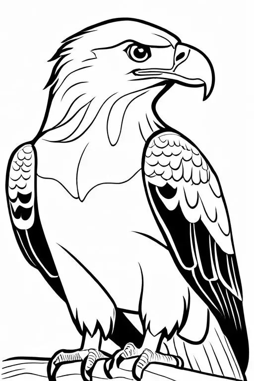 Eagle Coloring Page 25 for Kids