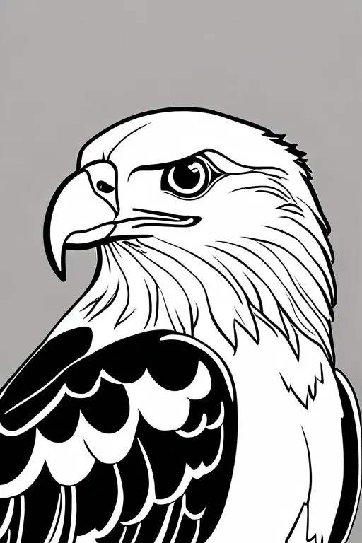 Eagle Coloring Page 3 for Kids